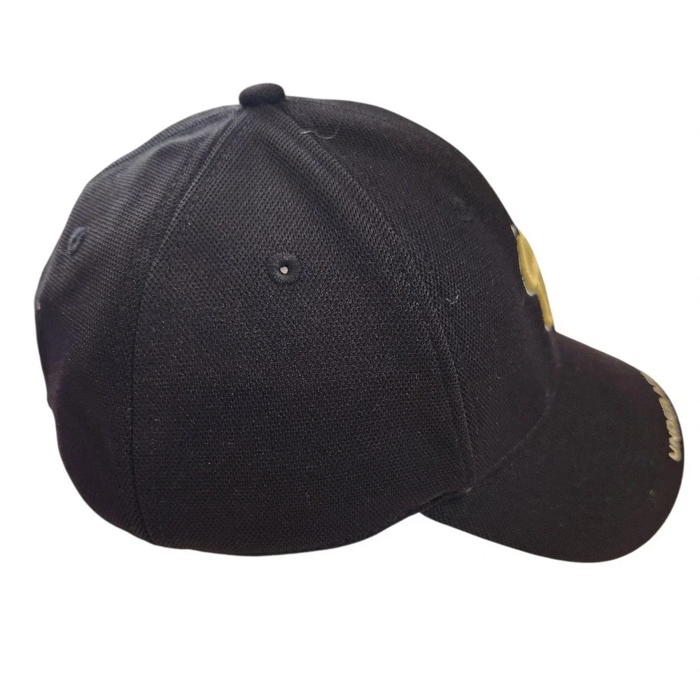 Under Armour USF Bulls Mens Black Gold Stretch Fit Baseball‎ Hat Cap RN 49314